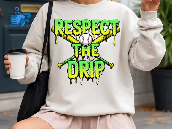 Drip Strong Baseball Graphics for T-Shirt Designs