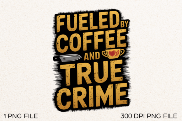 Fueled by Coffee and True PNG Design Graphics