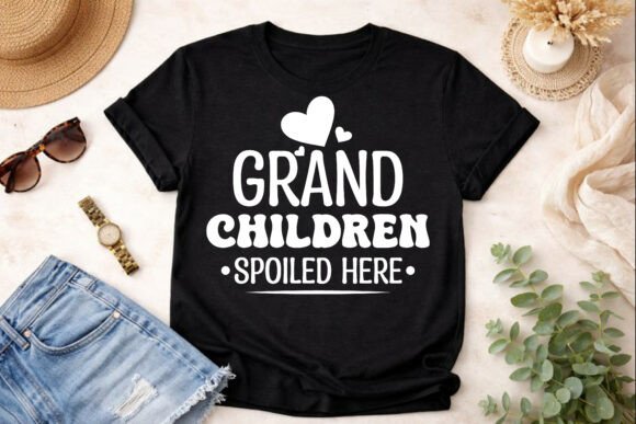Grandkids Spoiled Here SVG: Graphics for T-Shirt Designs
