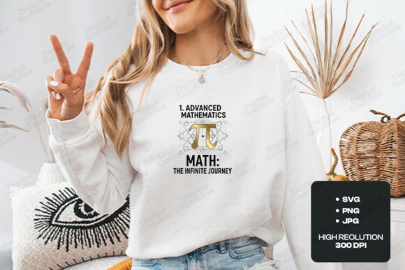 Math the Infinite Journey Graphics for T-Shirt Designs