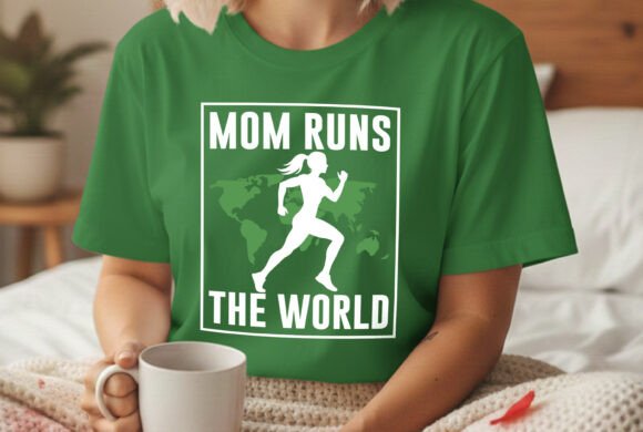 Mom Runs the World SVG: Graphics for T-Shirt Designs