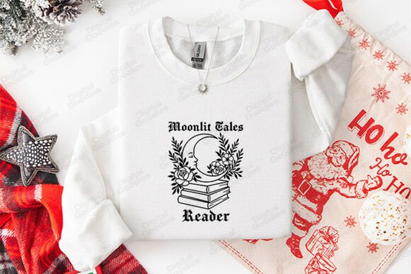 Moonlit Tales Reader Graphics & T-Shirt Designs