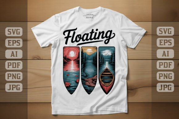 Serene Lake Graphics for T-Shirt Designs