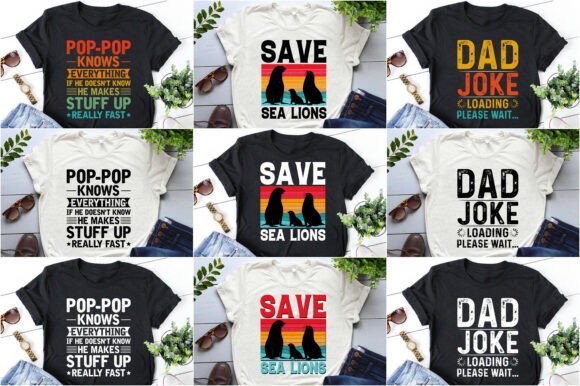 T-Shirt Design Bundle: Graphics for Branding